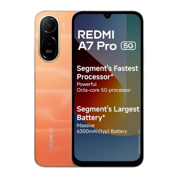 REDMI A7 Pro 5G (Sunset Orange, 4GB RAM, 64GB Storage)