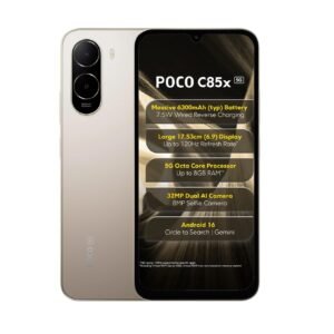 POCO C85x 5G Smartphone (Sunset Gold, 4GB RAM), (128GB Storage)