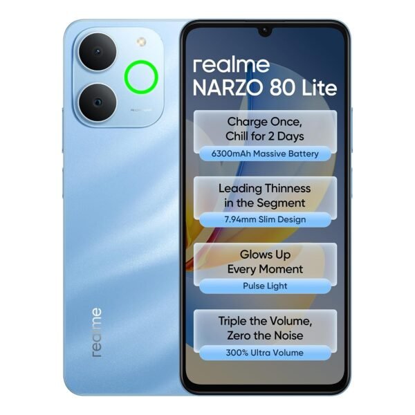 realme narzo 80 Lite 4G (See Blue,4GB+64GB) 2026