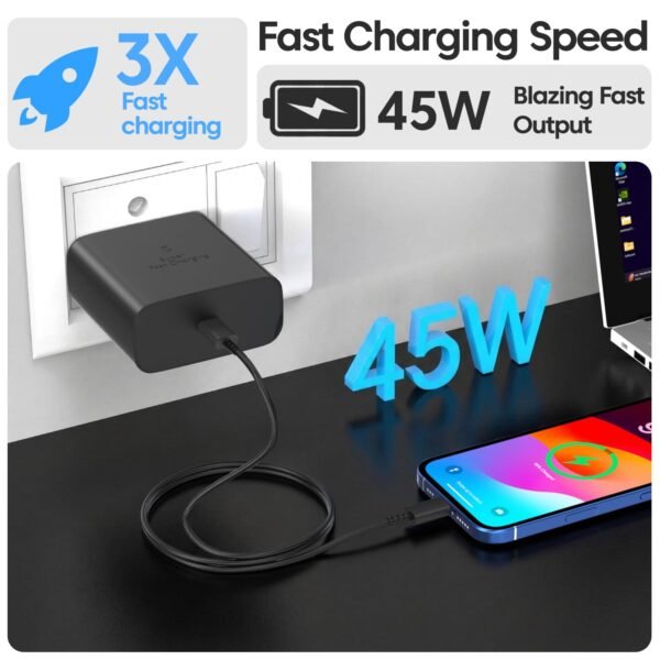 Samsung 45W C-Type Super-Fast Charger Adapter for Samsung Galaxy S25