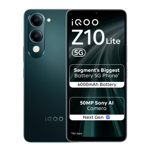 z10 lite iQOO Z10 Lite 5G (Cyber Green 2026, 4GB RAM, 64GB Storage)